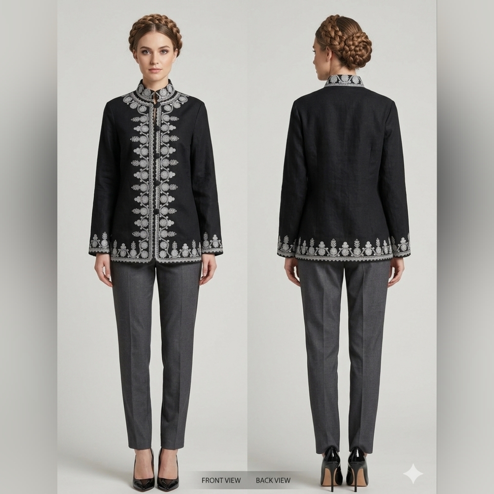 Denim EMBROIDERY JACKET